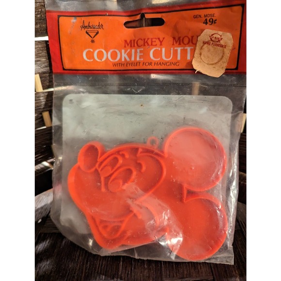 Vintage Mickey Mouse Cookie Cutter Ambassador Hallmark Sealed - Picture 1 of 7
